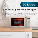 Microonde con grill Microonde 20l con grill proclean 5110 retro red - immagine 2