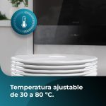 Scaldapiatti Bolero Hexa WD Glass Black - immagine 3