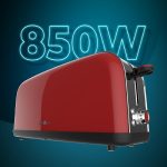 Tostapane verticali Tostapane Toastin' time 850 Red Long - immagine 3
