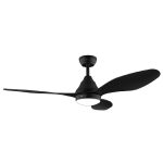 Ventilatori da soffitto con luce EnergySilence Aero 5200 Black