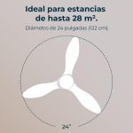 Ventilatori da soffitto con luce EnergySilence Aero 5200 White - immagine 3