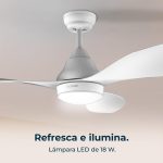 Ventilatori da soffitto con luce EnergySilence Aero 5200 White - immagine 4
