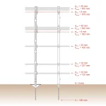 Palo in plastica, 105 cm, 40 pezzi - immagine 6