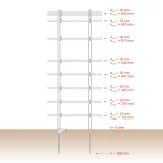 Palo in plastica ECO, 105 cm, 70 pezzi - immagine 3