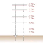 Palo in plastica, 125 cm, 20 pezzi - immagine 3