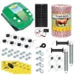 Kit completo recinto elettrico, 500 m, 3,2 Joule, al sistema solare, per animali domestici :: 500 m