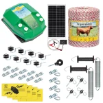 Kit completo recinto elettrico, 1000 m, 4,5 Joule, al sistema solare, per animali domestici :: 1000 m