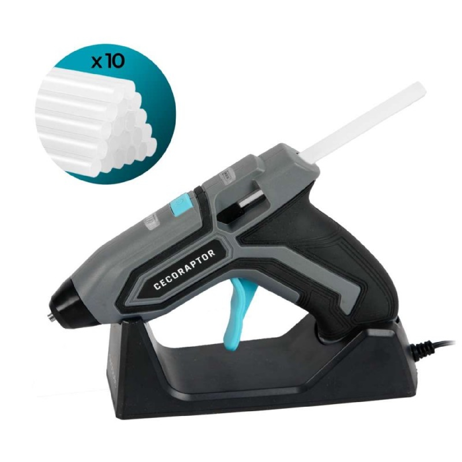 70028_1.jpg Pistole per silicone Pistola per colla a caldo CecoRaptor Perfect Fix - immagine 1