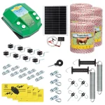 Kit completo recinto elettrico, 5000 m, 7,2 Joule, al sistema solare, per animali domestici :: 5000 m