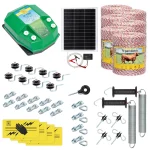 Kit completo recinto elettrico, 6000 m, 7,2 Joule, al sistema solare, per animali domestici :: 6000 m