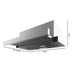 Cappe telescopiche Bolero Flux TLT 604000 Inox A+++ - immagine 3