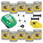 Kit di base recinto elettrico 10000 m, 7,2 Joule, per animali selvatici :: 10000 m