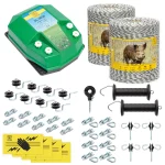 Kit completo recinto elettrico, 2000 m, 4,5 Joule, per animali selvatici :: 2000 m