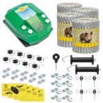 Kit completo recinto elettrico, 4000 m, 7,2 Joule, per animali selvatici :: 4000 m