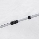 Gazebo Pieghevole 2.5 x 2.5 m Impermeabile con Corde e Picchetti, in Acciaio e Tessuto Oxford, Bianco - immagine 9