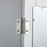 Mobiletto Bagno Pensile con Specchio e Anta a Chiusura Magnetica, 41x14x60cm - Bianco - immagine 9