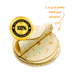 KETOPIADA - PIADINA LOW CARB CONFEZIONE:500 g (5 pezzi da 100 g)