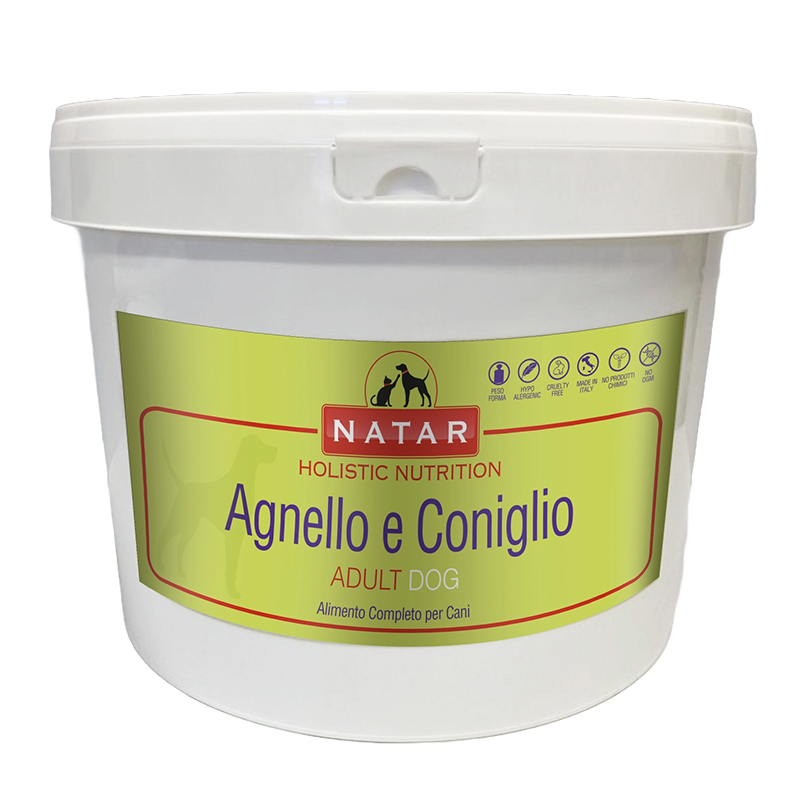 200568_843ecd53b2a7789f9cd3dced0935eaedb7933abd.png HOLISTIC NUTRITION ADULT DOG - AGNELLO E CONIGLIO - IPOALLERGENICO CONFEZIONE:3 kg - immagine 1