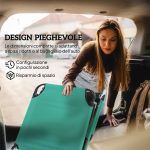 Sdraio da Giardino Pieghevole con Schienale Reclinabile su 4 Posizioni, 188x56x28cm, Verde - immagine 6