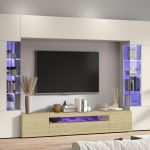 Soggiorno EGYPT con 2 vetrine Cachemire / Rovere Chopin