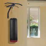 Staffa di supporto per sacco da boxe con barra per trazioni, 93x47x51cm, Nero - immagine 2