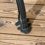 Panchina da Giardino 2 Posti in Alluminio e Legno a Doghe con Braccioli, 120x64x79cm, Teak - immagine 9