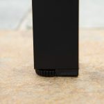 Tavolo da Giardino per 6 Persone in Alluminio e Plastica, Nero e Color Legno - immagine 9