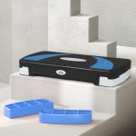Stepper Fitness per Aerobica Regolabile su 3 Altezze da 10-15-20 cm, Blu e Nero - immagine 8