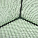 Serra da Giardino in Acciaio e Plastica PE con 4 Ripiani, Funi e Picchetti, 141x72x191 cm, Verde - immagine 9