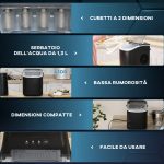 Macchina del Ghiaccio da 9 Cubetti in 6-12 Minuti con Cestello e Paletta Inclusi, 23.8x30.5x29 cm, Nero - immagine 6