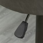 Set 2 Sgabelli da Bar Girevoli con Poggiapiedi e Altezza Regolabile, 35x36x64-85cm, Grigio - immagine 9