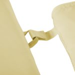 Cuscino Per Sdraio Lettino Prendisole Da Giardino 198x53x5cm Bianco Crema - immagine 8