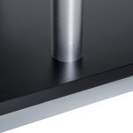 Mobile TV Moderno con Ripiano in Legno, Mobiletto Tavolino Basso da Salotto 114x40x40.5cm, Nero - immagine 9