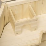 Casetta per Criceti in Legno a 3 Livelli con Tetto Apribile e Parete Trasparente, 115x60x55cm - immagine 9