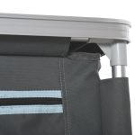 Cucina da Campeggio a 2 Sezioni con Mensola a 3 Livelli, in Alluminio e Tessuto, 96x49.5x104 cm, Grigio - immagine 8