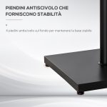 Base per Ombrellone Quadrata da 18kg per Pali da Ø3/3.5/3.8 cm, 45x45x39 cm, Nero - immagine 6