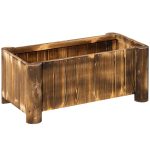 Fioriera Vaso per Piante Box Rettangolare in Legno di Abete 70 x 35 x 30cm