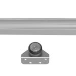 Kit Porta Scorrevole in Metallo con Utensili, Rulli, Guida, Blocchi e Chiave Esagonale, 186x2.5x3.77 cm - immagine 9