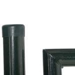 Cancello da Giardino in Acciaio con Serratura e 3 Chiavi, 97x150cm, Verde - immagine 8