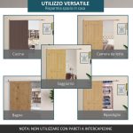 Kit Porta Scorrevole in Metallo con Utensili, Rulli, Guida, Blocchi e Chiave Esagonale, 186x2.5x3.77 cm - immagine 4