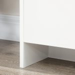 Credenza Moderna a 12 Ripiani Interni in Truciolato per Cucina, Soggiorno e Ingresso, 120x35x85 cm, Bianco - immagine 8