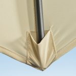 Ombrellone da Giardino Decentrato 3x2.5 m con Angolazione Regolabile e Girevole a 360°, Crema - immagine 8