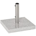 Supporto Base Per Ombrellone da Giardino in Marmo Peso 25kg 40×40×36cm - immagine 9