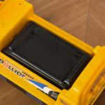 Ruspa Giocattolo 2 in 1 con Escavatore e Mordente, Vano Nascosto, Gioco Cavalcabile Bambini 2-3 Anni, 90x28x58cm, Giallo - immagine 8