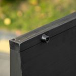 Rampa per Cani Pieghevole Antiscivolo in Legno con Maniglia Laterale, 43x165x6.5 cm, Nero - immagine 9
