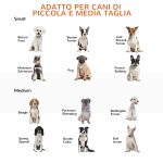 Cancellino per Cani Pieghevole a 3 Pannelli, Porta Centrale con Blocco, Struttura in MDF, 155x76cm Bianco - immagine 6