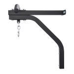 Staffa di supporto per sacco da boxe con barra per trazioni, 93x47x51cm, Nero - immagine 9
