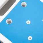 Sgabello per Doccia in Alluminio con Altezza Regolabile e Piedini Antiscivolo a Ventosa, Blu - immagine 9