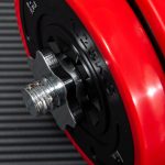 Set Manubri Palestra con Pesi da 40kg rivestiti in Gomma, in Metallo e Sabbia di Ferro, 45x26x26 cm, Rossa - immagine 8