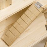 Casetta per Criceti in Legno a 3 Livelli con Tetto Apribile e Parete Trasparente, 115x60x55cm - immagine 8